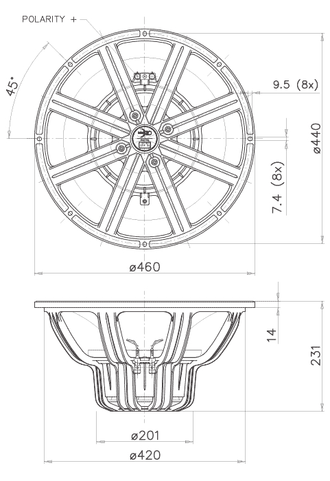 Faital Pro 18HP1030-8